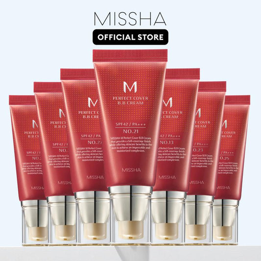 MISSHA M Experience the perfect fusion of skincare and makeup with the M Perfect Cover BB Cream SPF 42 PA+++